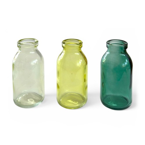 Glasvase 3er set bottle - glasvase,