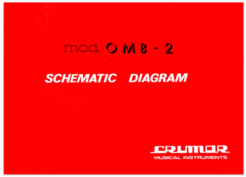 Crumar omb2 service manual - omb2,