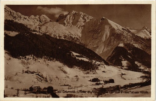 Dauphiné der winter auf - ak,