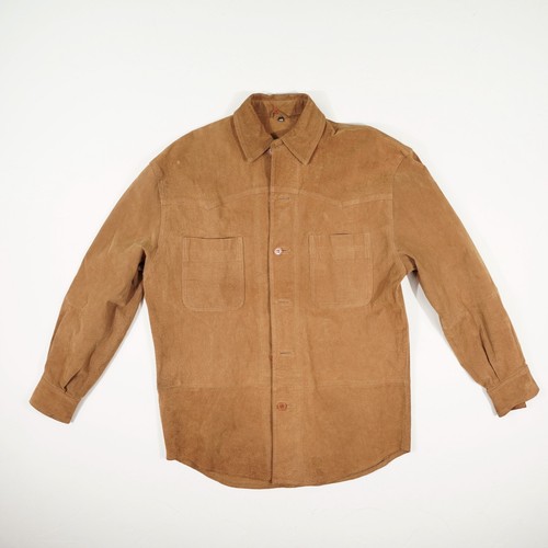 Herren leder hemdjacke - leder,