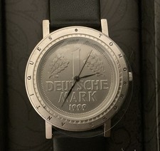 Armbanduhr 1DM Münze mit Box