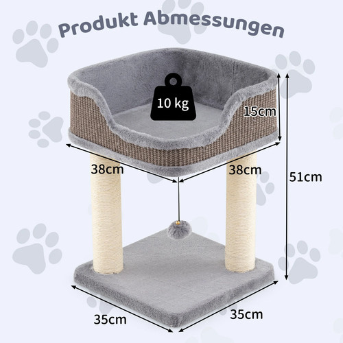 Kratzbaum klein katzenbaum mit - katzenbaum,