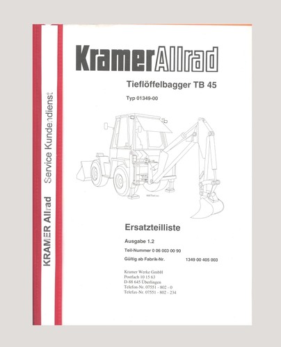 Kramer tieflöffelbagger - tieflöffelbagger, tb