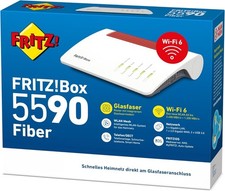 AVM FRITZ!Box 5590 Fiber | Glasfaseranschluss | GPON/AON Modul | WIE NEU