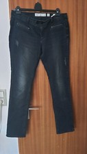 QS S.Oliver 42/32 Catie Jeans Hose schwarz Dunkelblau Slim Fit 