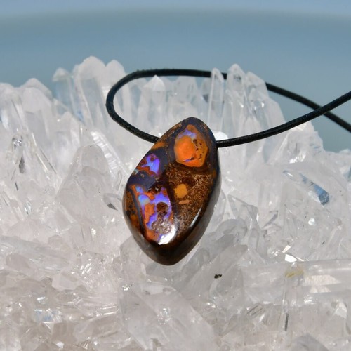 Boulder opal anhänger - boulder,