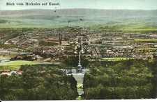 AK Kassel - Bergpark, Blick vom Herkules - 1937 gel. Stempel Rundfunkstörung