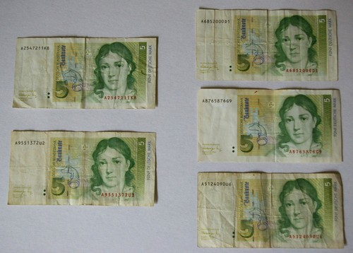 Deutsche mark august 1991 - 1.,