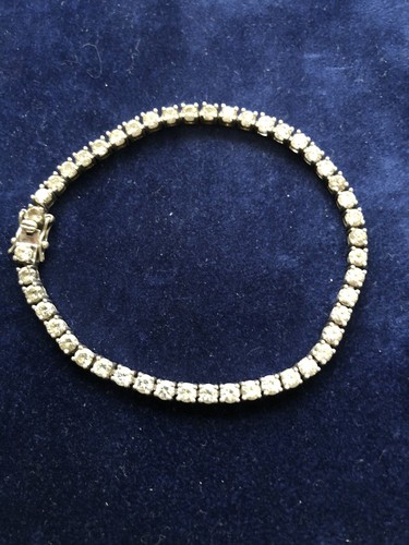 Silber tennisarmband mit - silber,