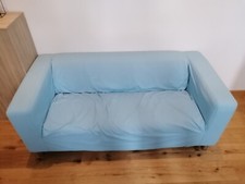 Ikea Sofa Klippan mit blauem Bezug - guter Zustand - NUR Abholung!
