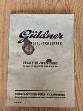 Güldner Ersatzteilliste A15 AF15 AF20 ADA traktor schlepper prospekt KL