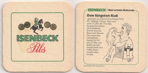 Isenbeck alter bierdeckel - isenbeck,