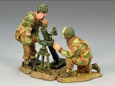 King&Country MG031 Market Garden Brit.Mörser Team selten Mortar Team