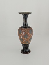 Jugendstil antike ROYAL DOULTON Slater Wear Vase Künstler Rosina braun 1875-1905