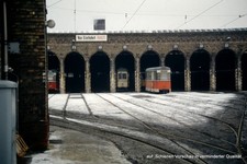 DIA Depot Niederschönhausen Berlin Pankow Straßenbahn gerahmt A-N4-62