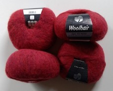 4 Knäuel Lana Grossa Woolhair Farbe 11 Mohair Wolle Polyamid 200g
