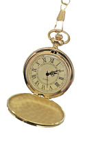 Retro Taschenuhr "Gold-Look" mit Kette Vintage Analog