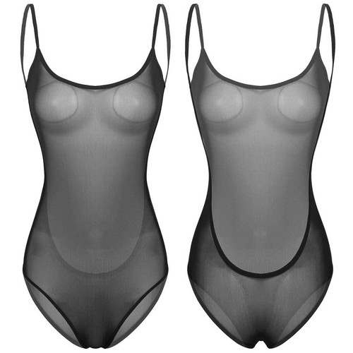 Damen transparent bodysuit - de,