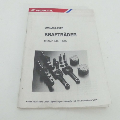 Honda umbauliste krafträder - honda,