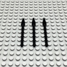 Lego 3x Speer 4497 schwarz