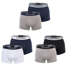 EMPORIO ARMANI Herren Boxershorts, 2er Pack - Trunks, Unterwäsche, Stretch Co...