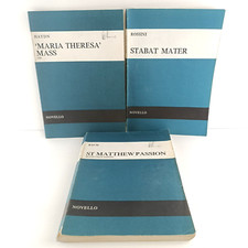 3x Bach Rossini Haydn Novello