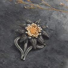 Mode Edelweiß Blume Brosche