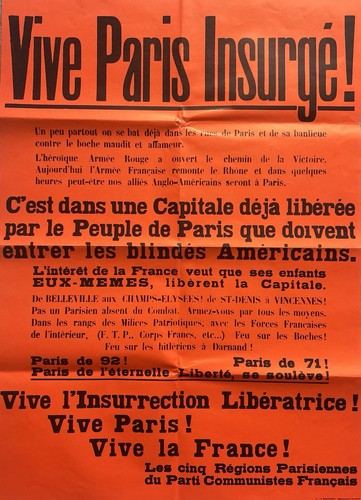 Plakat paris aufständische - plakat,