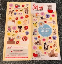 Sticker Bogen aus Zeitschrift