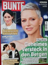 Zeitschrift BUNTE (Meghan, Charlene, Jane Fonda Krebs, Hochzeit, C. Lamprecht)