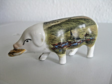 altes Andenken Porzellan Sparschwein Spardose Ansicht Oberwiesenthal Erzgebirge