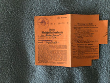 Dritte reichskleiderkarte - dritte,