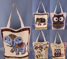 Einkauf Taschen Eule Elefant