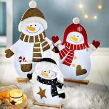 Dekofiguren Schneemann Familie Frosti 3er Set aus Filz Weihnachten Dekoration