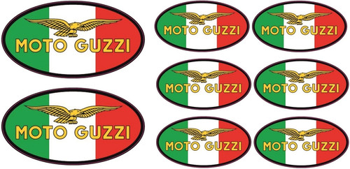 Moto guzzi aufkleber - 8x,