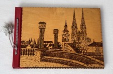 Foto Album Motiv Zagreb Vorder- und Rückseite Holz 32 x 23 cm 15 Seiten