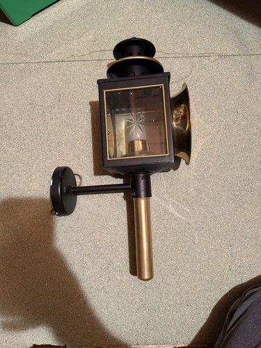 Kutscherlampe gold schwarz - gold/,
