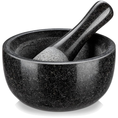 Granit mörser stößel set - granit,