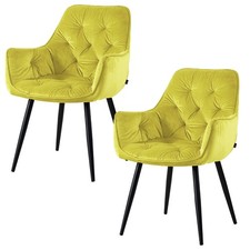 Set 2 Esszimmerstuhl Samtstuhl