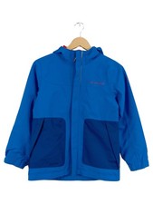 VAUDE Kinder Outdoorjacke Blau Gr. 134/140 mit Kapuze