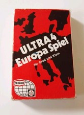 Texaco Kartenspiel Ultra 4 Europa Spiel Werbeartikel Tankstelle 