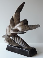 FRENCH ART DECO VÖGEL  BRONZE