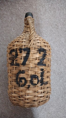 Weinballon korb alt 6 - im, alt,