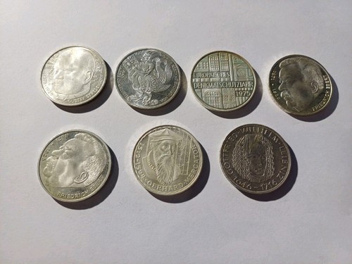 Gedenkmünzen deutsche - 7x, dm