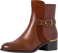 Tamaris Brown Leather Ankle