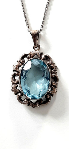 Silber anhänger silberkette - /,
