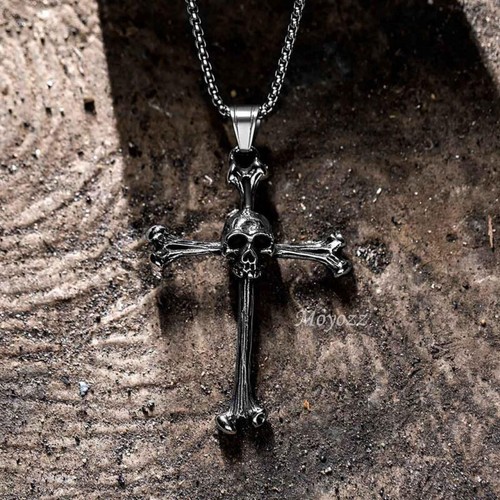 Herren gothic biker totenkopf - herren,