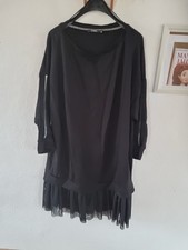 Kleid Schwarz Gr S Lang Spitze Locker