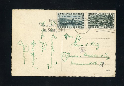 Saar 180 182 postkarte - nr.180+182,