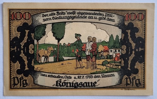 Alter geldschein notgeld - alter, aus